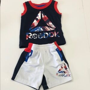 Reebok Baby Boy 2-Piece Tank Top & Shorts Set – Size 12 Months